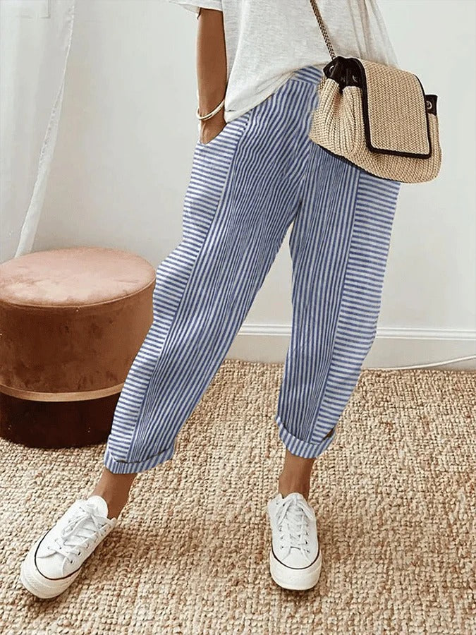 Sylvia – Striped Trousers