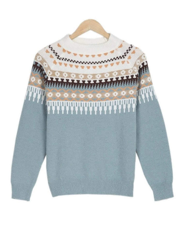Josie – Casual Round Neck Long Sleeve Sweater