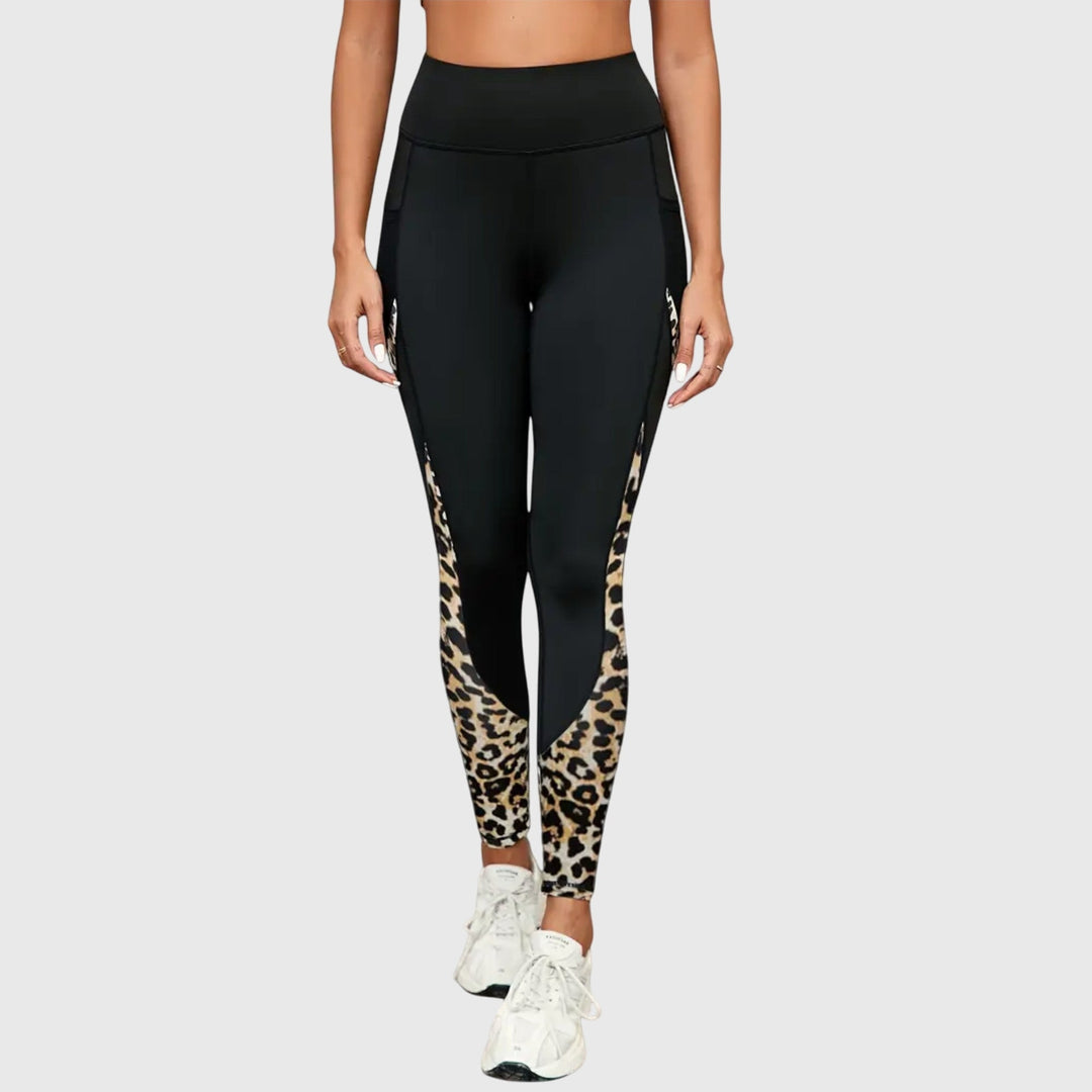 Nadya – High-Waisted Printed Workout Pants