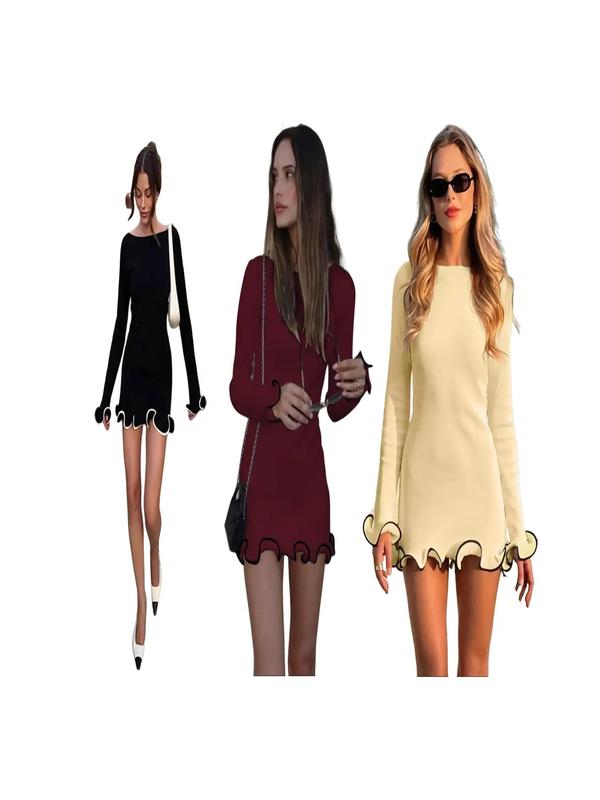 Jean – Stylish Puff Sleeve Mini Dress