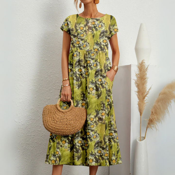 Angela – Breezy Floral Midi Dress