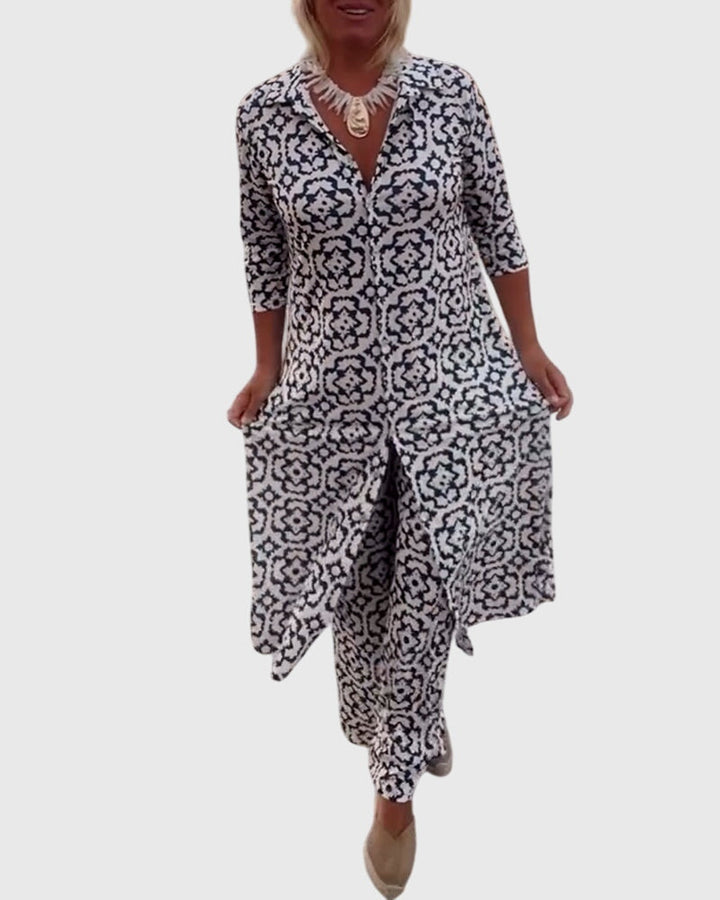 Nadine – Elegant Vintage Two-Piece Set