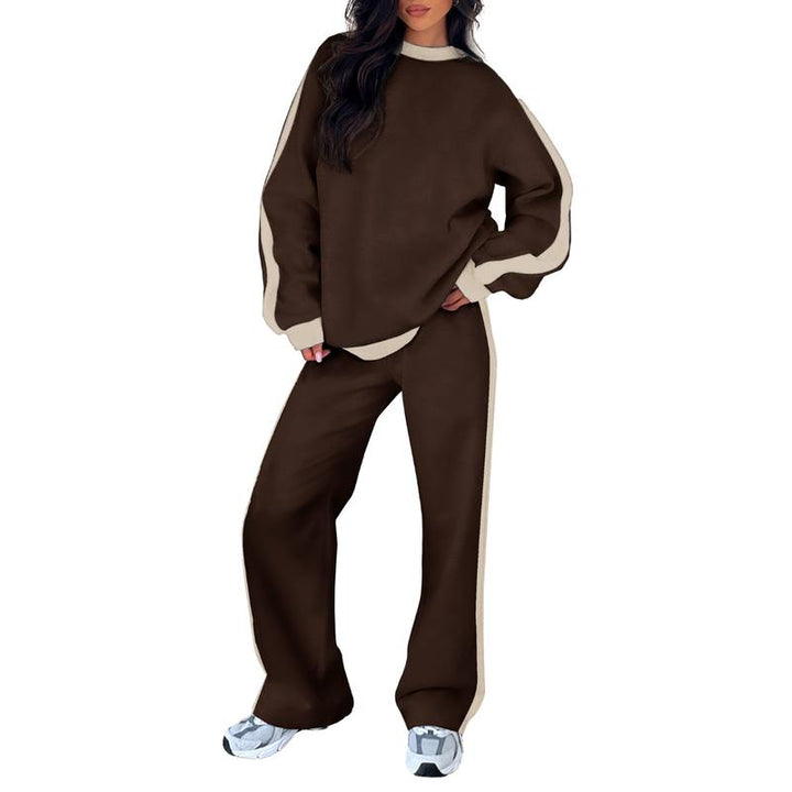 Sally – Comfortable Sweatshirt and Straight Leg Pants Lounge Set