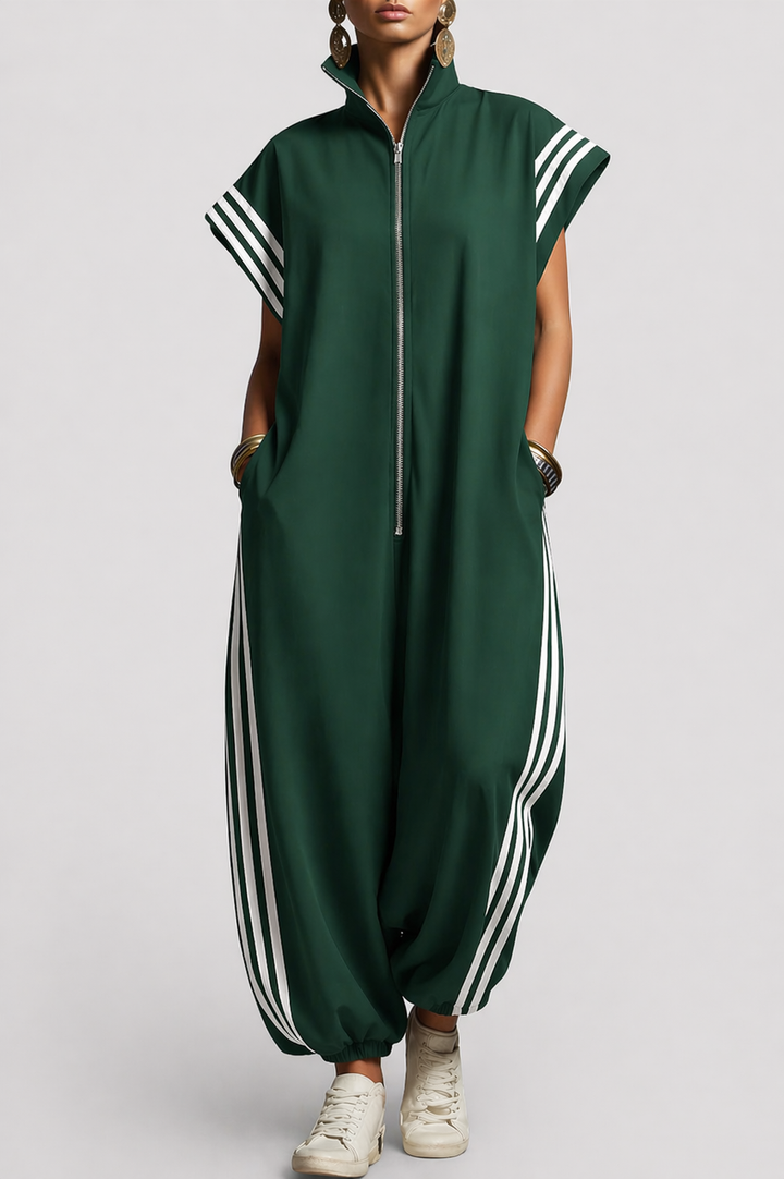 Nadine – Zip Neck Jumpsuit