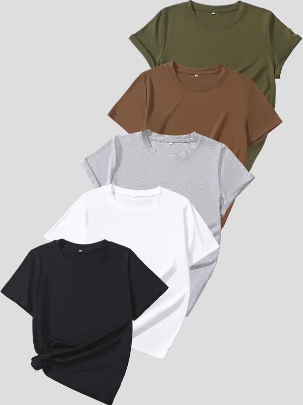 Olive – Casual Short Sleeve Tee Pack of 5