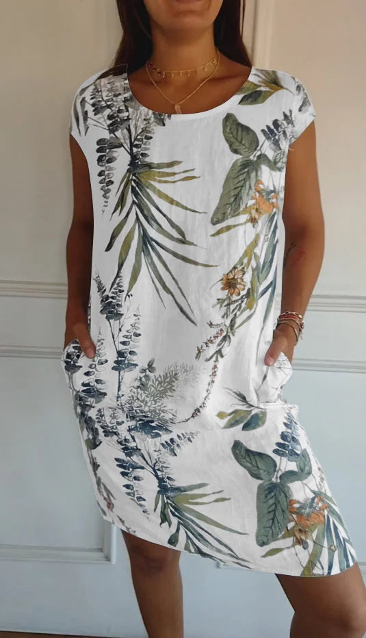 Nora – Printed Summer Dress with Pockets