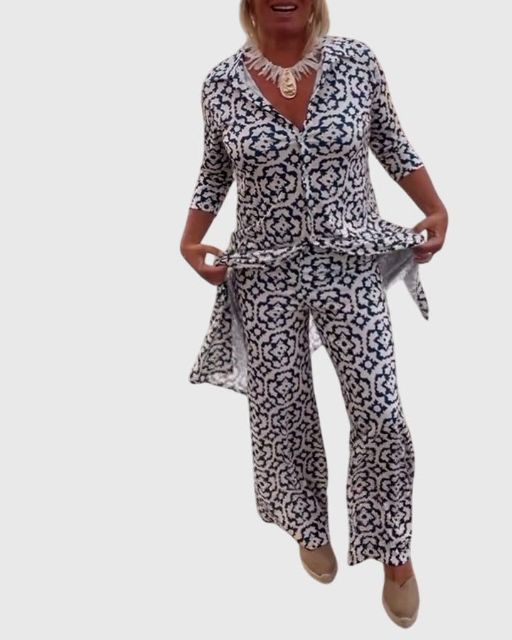 Nadine – Elegant Vintage Two-Piece Set