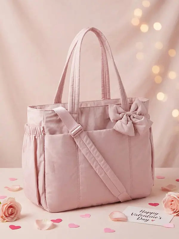 Cheryl – Insulated Puffer Tote Bag with Laptop and Cup Holder