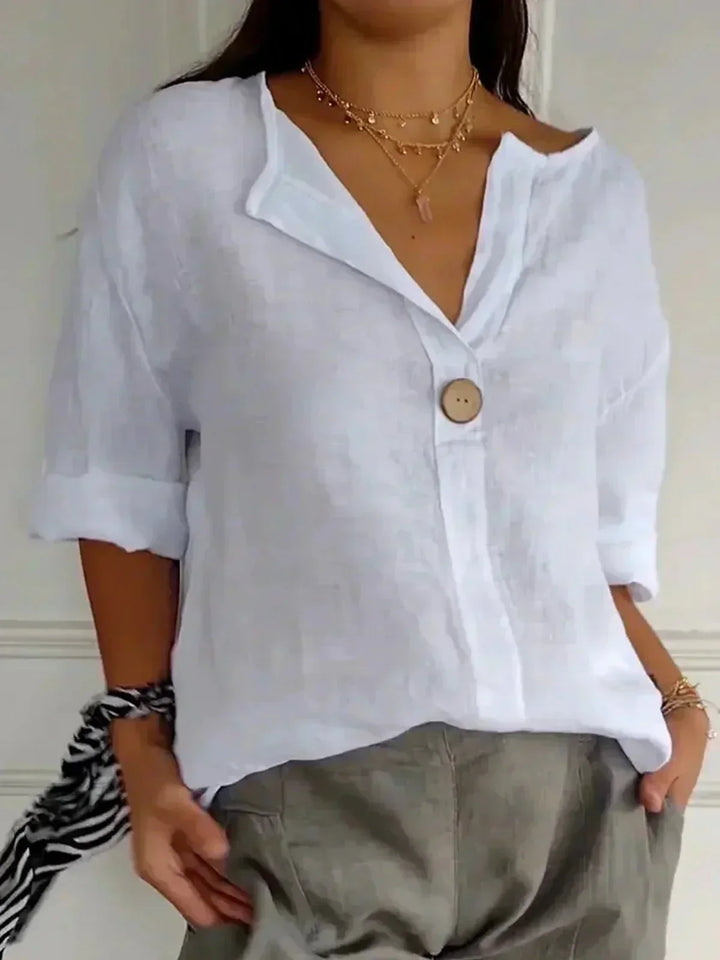 Diana – Relaxed V-Neck Top