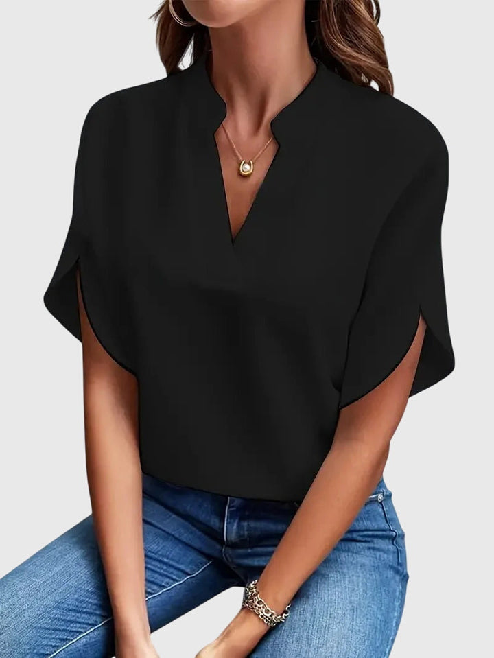 Suzanne – Soft Elegant V-Neck Shirt