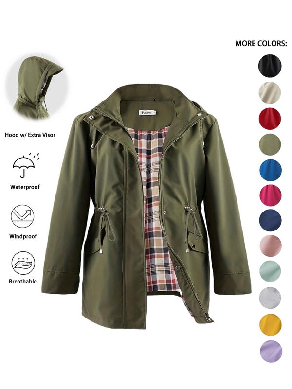 Sheena – Lightweight Hooded Trench Coat