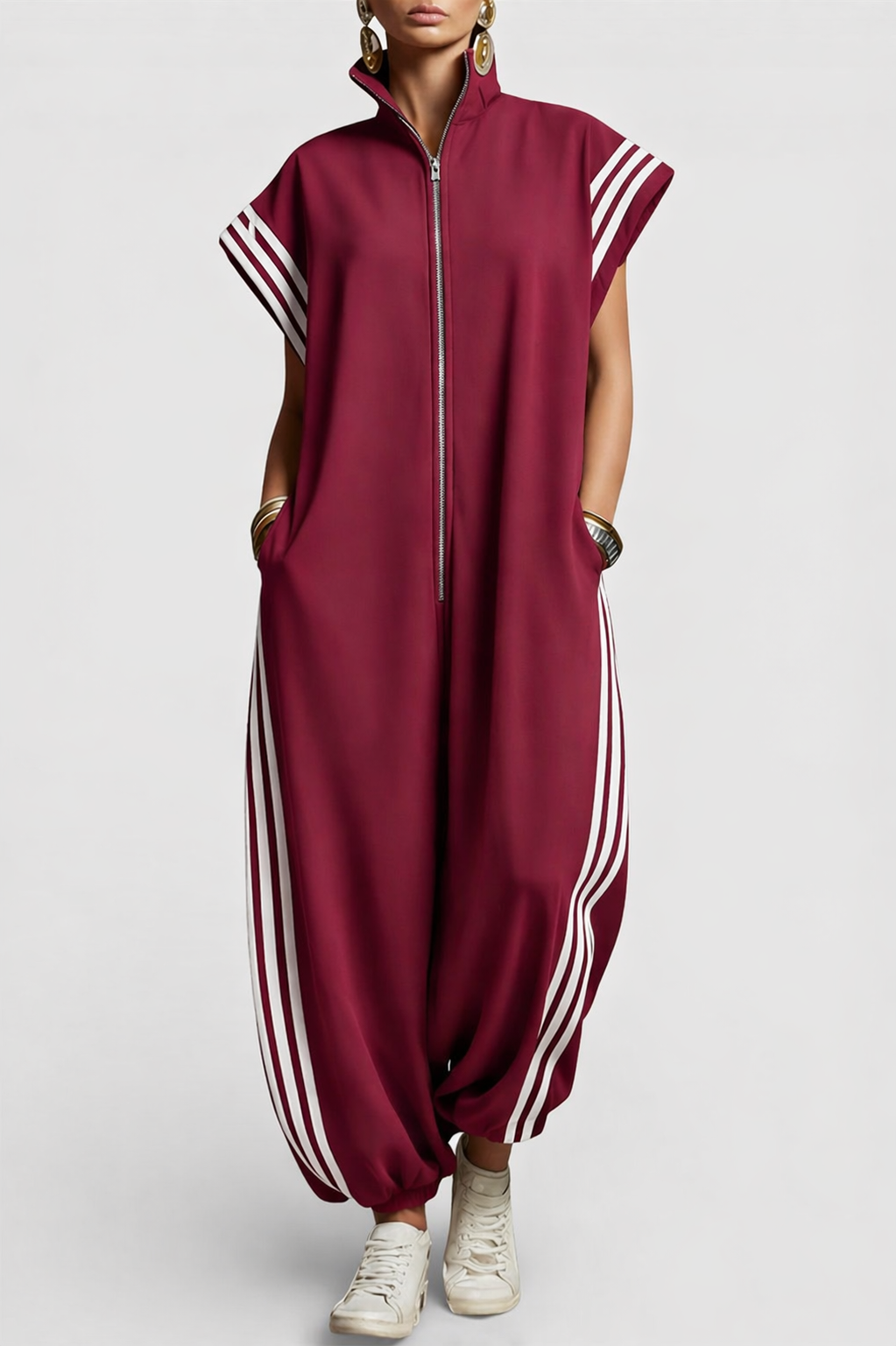 Nadine – Zip Neck Jumpsuit