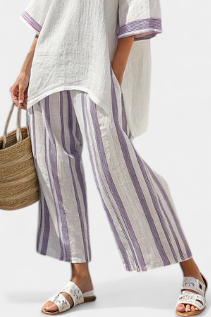 Celeste – Relaxed Linen Blend Two-Piece Set