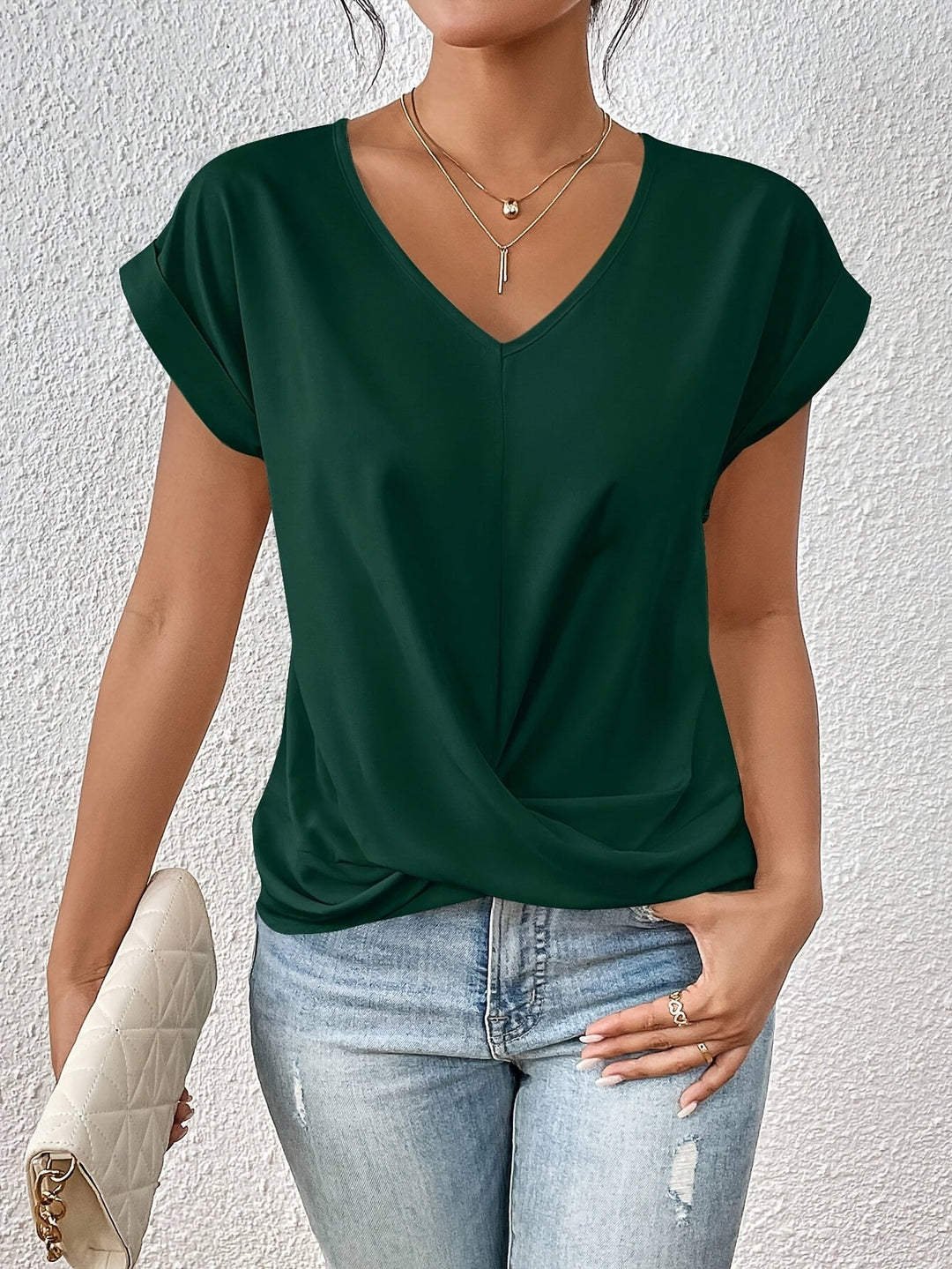 Rosalind – Casual Sweetheart Neckline T-Shirt
