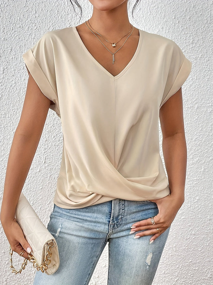 Rosalind – Casual Sweetheart Neckline T-Shirt