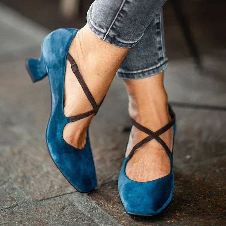 Lenora – Elegant Strappy Mid Heels