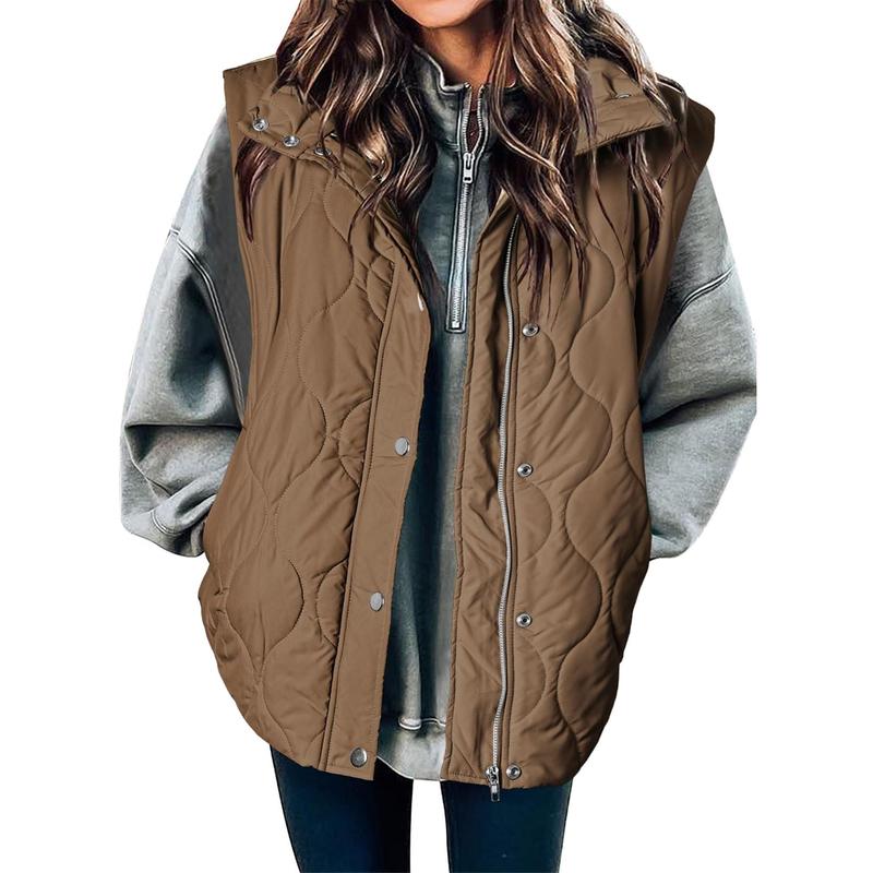 Libby – Casual Quilted Oversized Lightweight Puffer Vest