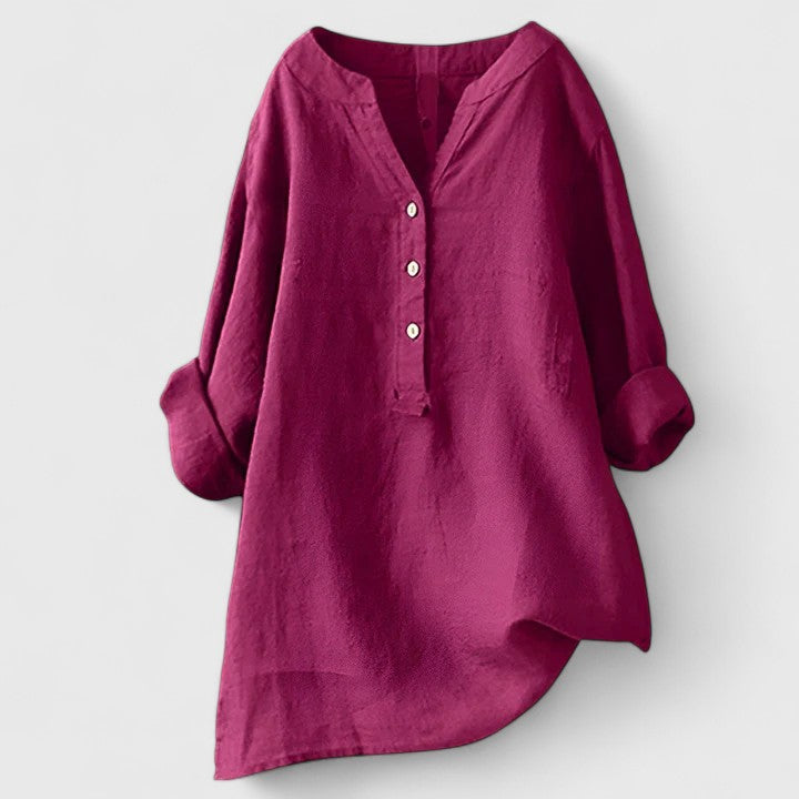 Clementine – Elegant Button-Front Shirt
