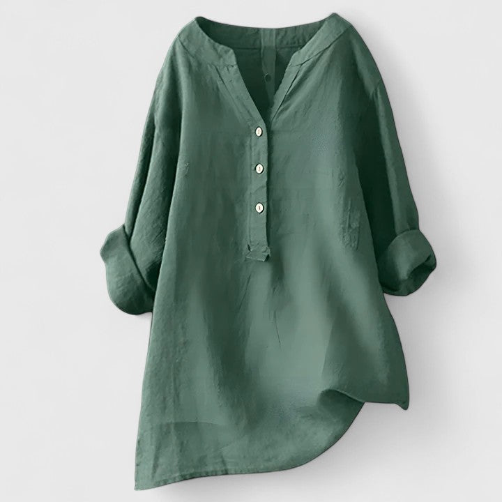 Clementine – Elegant Button-Front Shirt