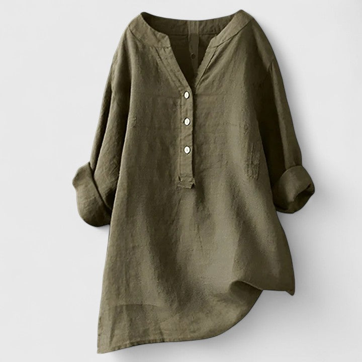 Clementine – Elegant Button-Front Shirt