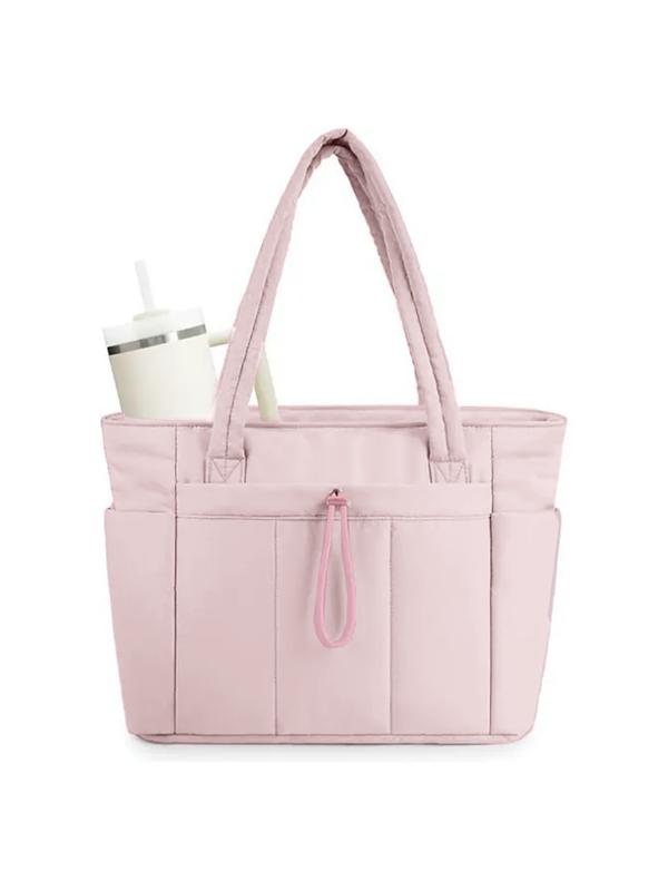 Cheryl – Insulated Puffer Tote Bag with Laptop and Cup Holder