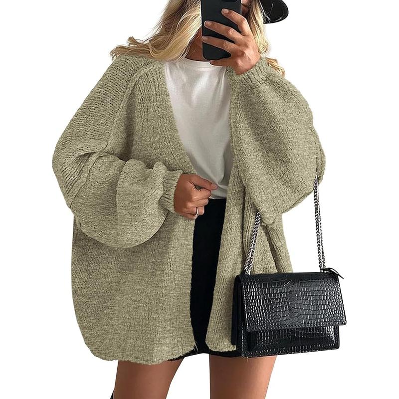 Sheena – Oversized Lantern Sleeve Autumn Knit Cardigan