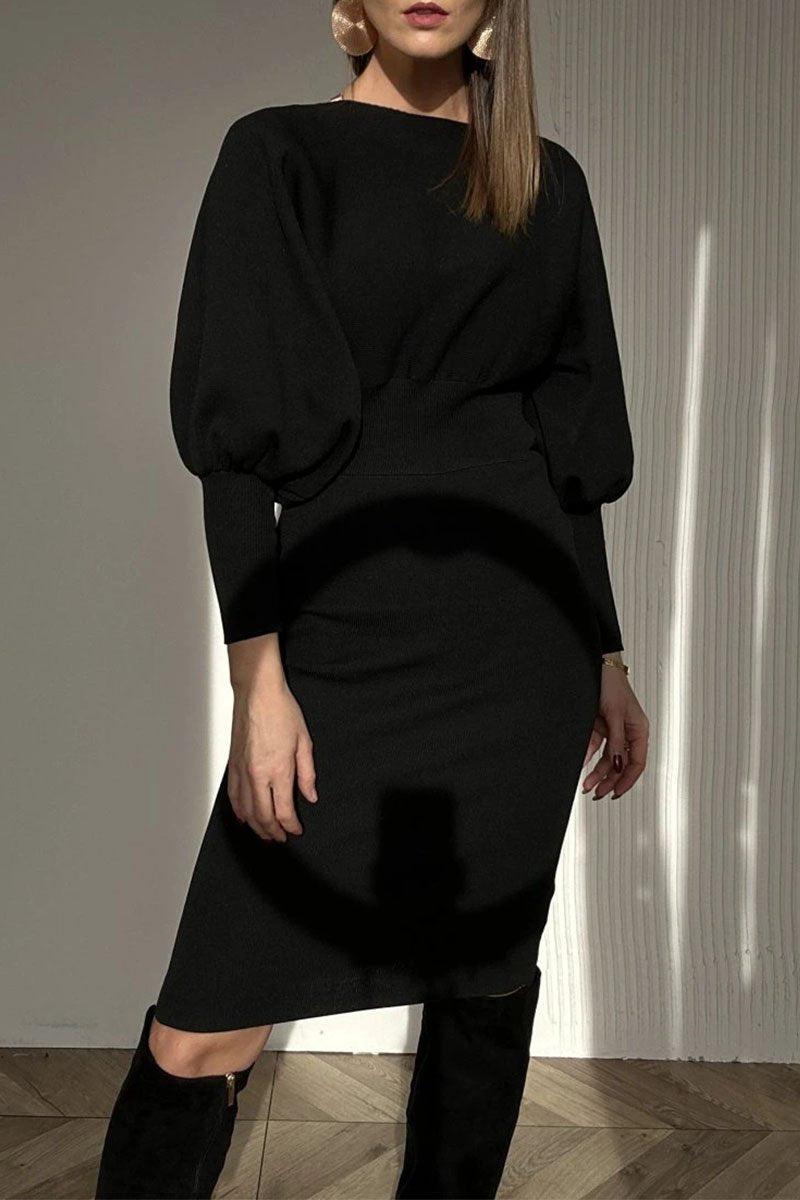 Carolyn – Classy Balloon Sleeve Dress