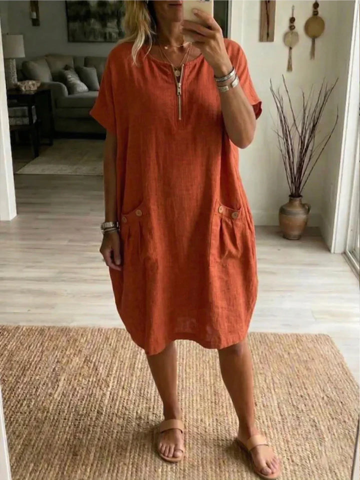 Alice – Zip-Front Maxi Dress