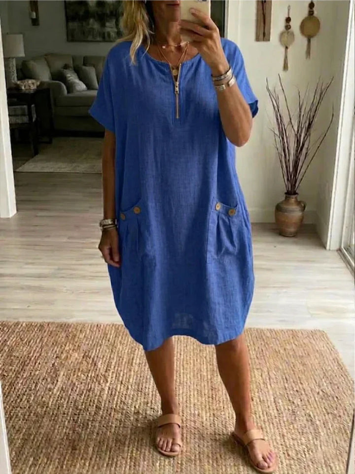 Alice – Zip-Front Maxi Dress