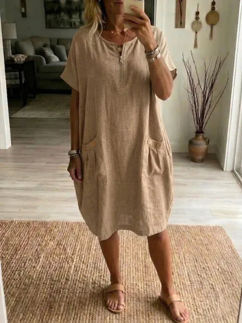 Alice – Zip-Front Maxi Dress