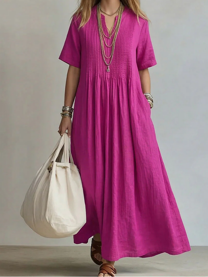 Natalie – Elegant Flowing Pleated Dress