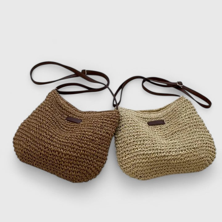 Kathy – Woven Straw Crossbody Shoulder Bag