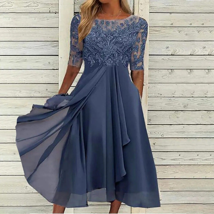 Carole – Lace Bodice Midi Dress
