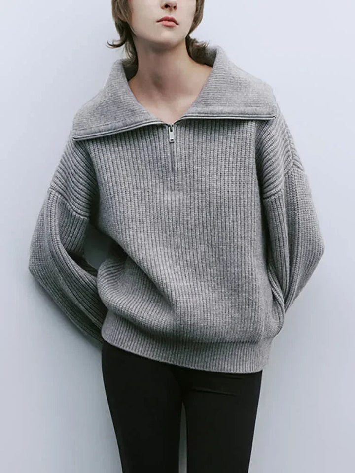 Elodie – Comfy Half-Zip Sweater