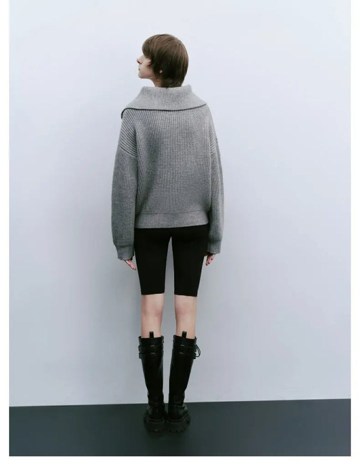 Elodie – Comfy Half-Zip Sweater