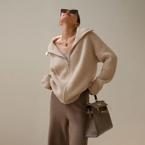 Elodie – Comfy Half-Zip Sweater