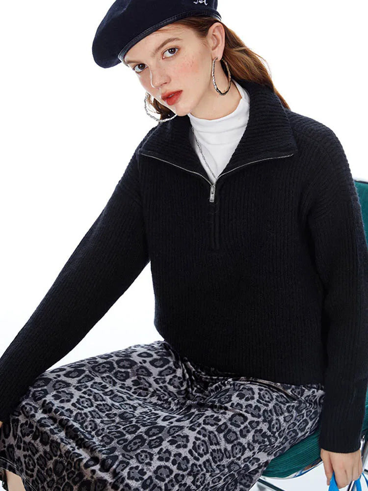 Elodie – Comfy Half-Zip Sweater