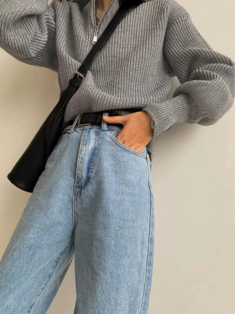 Elodie – Comfy Half-Zip Sweater