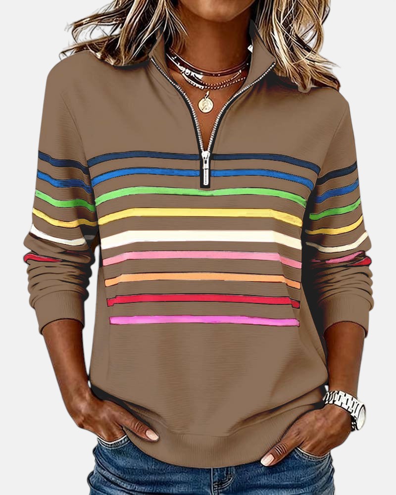 Barbara – Comfortable Striped Jumper