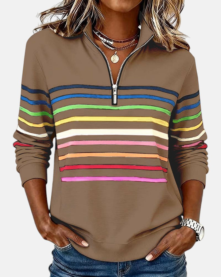 Barbara – Comfortable Striped Jumper