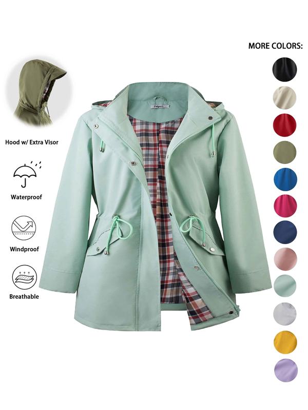 Sheena – Lightweight Hooded Trench Coat