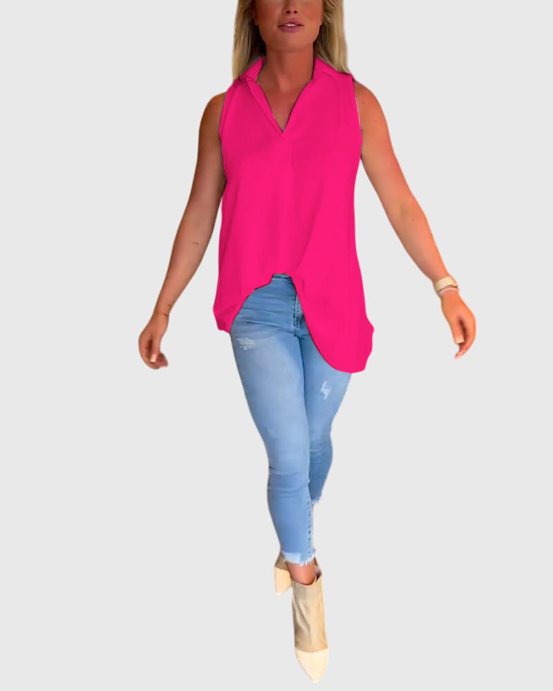 Rosamund – Sleeveless Blouse
