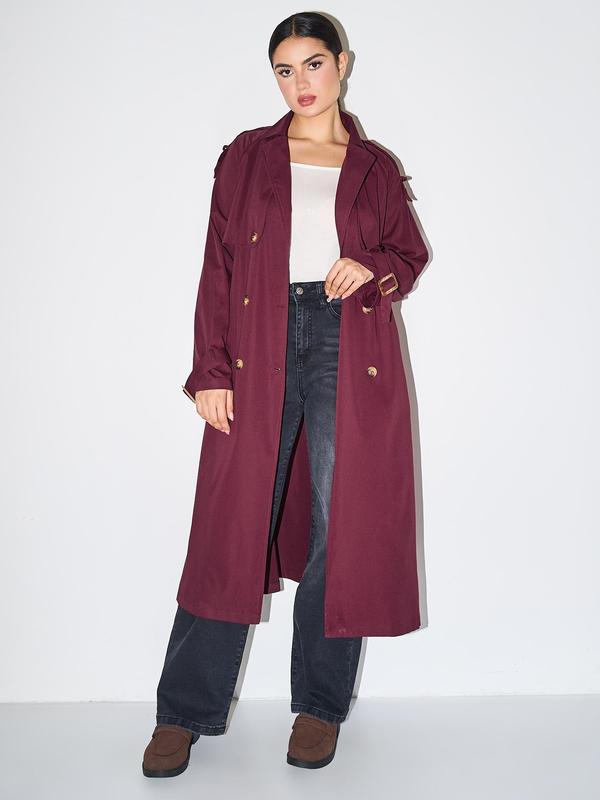 Mavis – Elegant Double Breasted Warm Winter Trench Coat