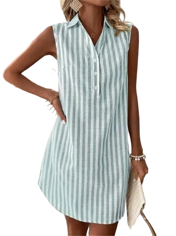 Dorothy – Striped Shirt Dress