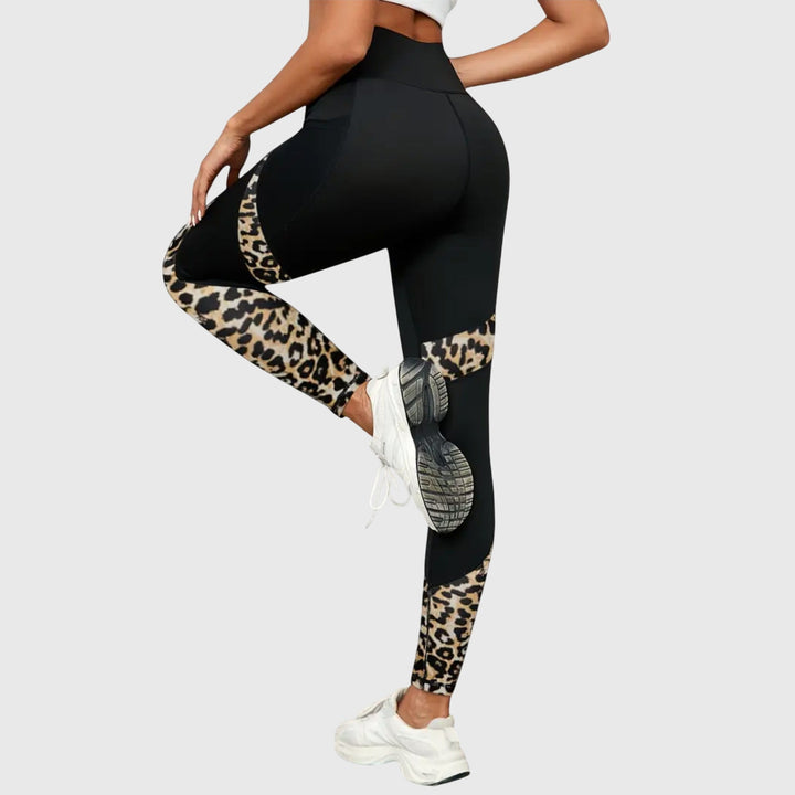 Nadya – High-Waisted Printed Workout Pants