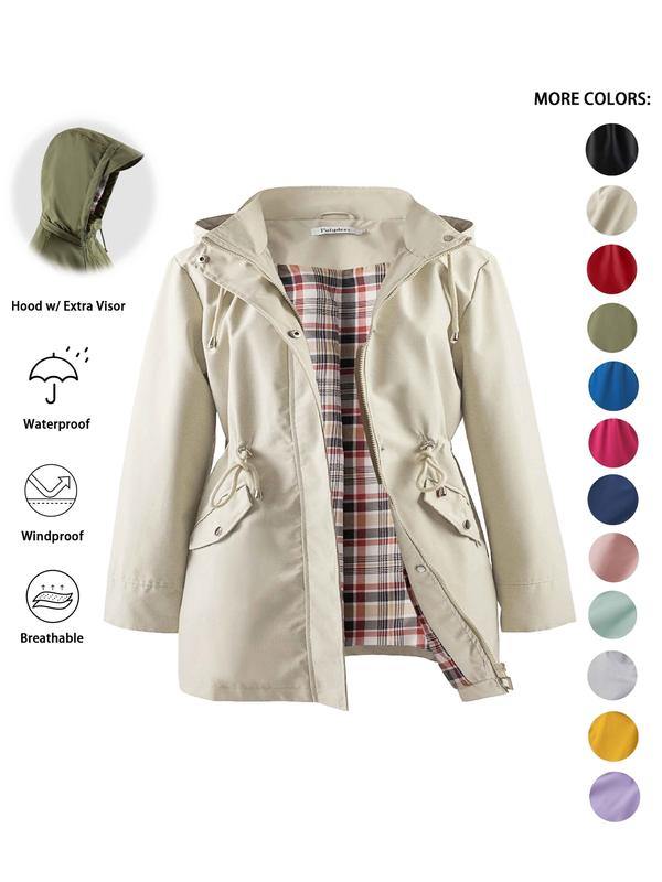 Sheena – Lightweight Hooded Trench Coat