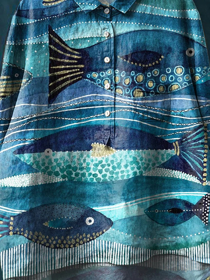 Jill – Ocean Art Shirt