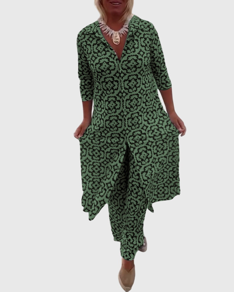 Nadine – Elegant Vintage Two-Piece Set