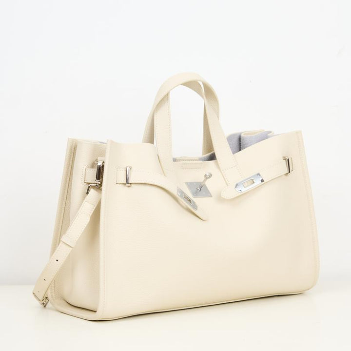 Beverley – Large Capacity Genuine Leather Tote Bag for Work and Travel