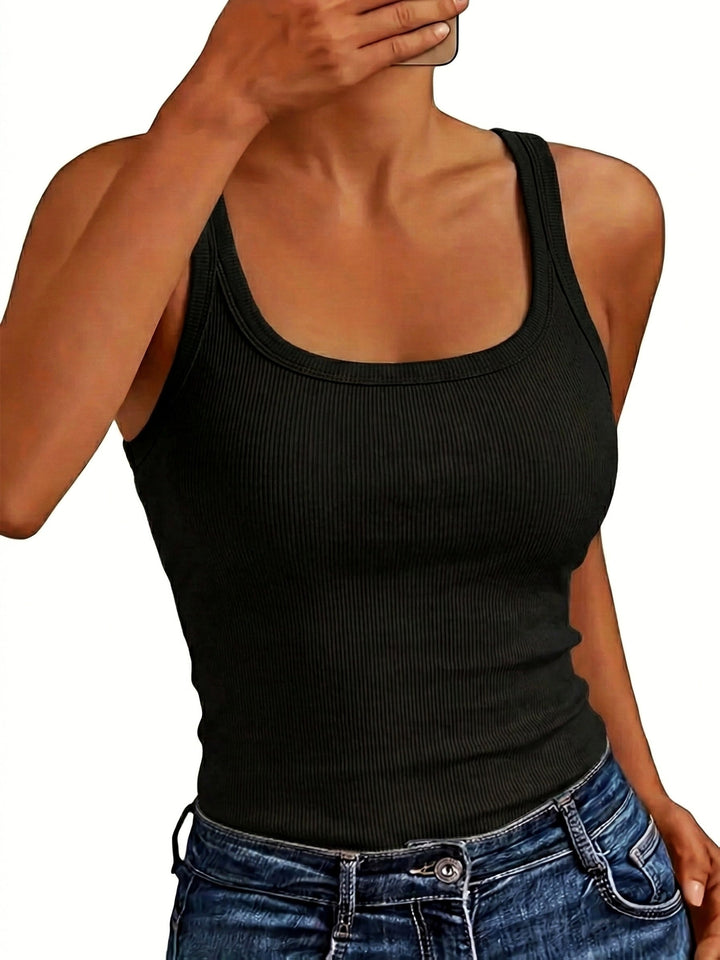 Harriet – Ribbed Sleeveless Tank Top Set